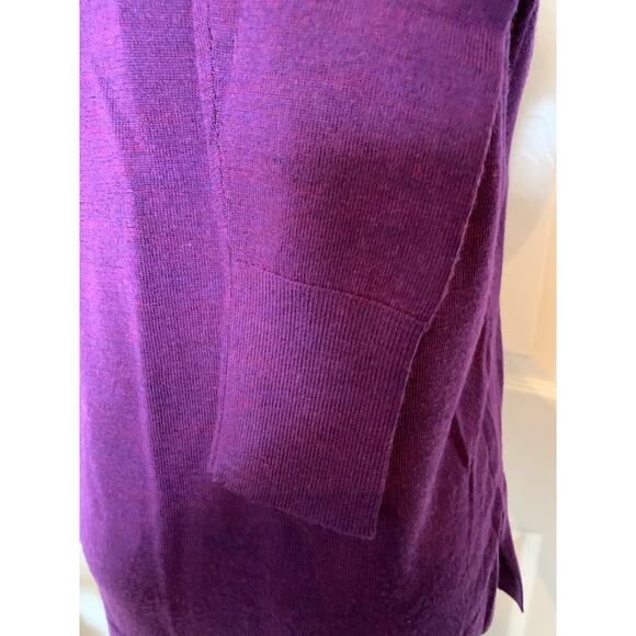Banana Republic extra fine Merino wool sweater purple XS - Picture 6 of 7